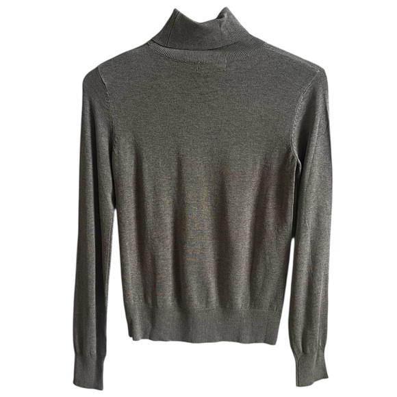 H&M Women’s Brown-Grey Turtleneck Long Sleeve Sweater- Size XS - Picture 6 of 10